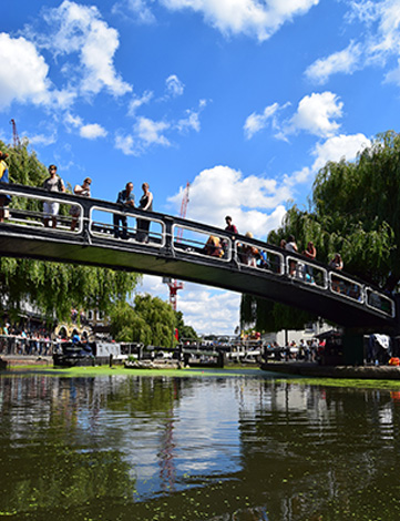 Canal walk in London