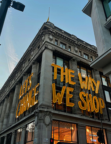 Shopping at Oxford Street